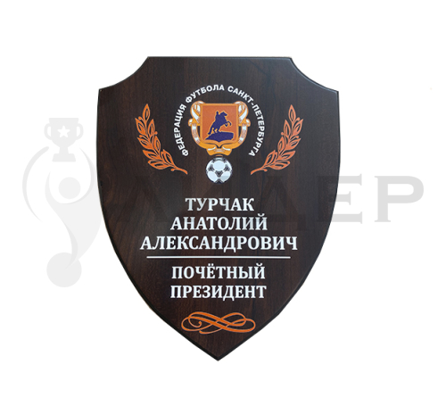 Плакетка (Щит 240/200 мм)  с объемной УФ-печатью